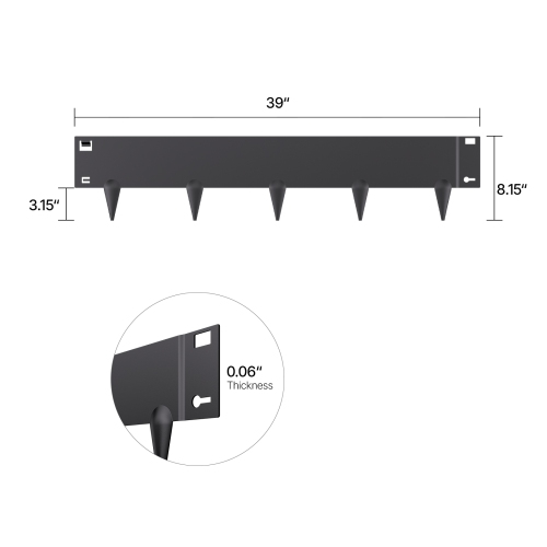 VEVOR 5 Packs Steel Landscape Edging, 39 x 5 in Rust-Resistant Metal Landscape Edging, Bendable Garden Edging Border, Lawn Edging, Easy-to-install,
