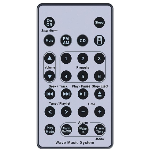 Universal Replacement Remote Control Fits for Bose Wave Sound Touch Music Radio System I II III IV, AWRCC2 AWRCC3 AWRCC1 AWRCC4 AWRCC6 Wave Music