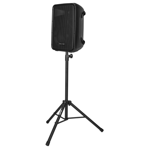 VEVOR 300W Portable PA System, Sound System Set with 8 Channel Mixer, Dual Speakers, Wireless Bluetooth, Microphone, Compact Stands, USB SD XLR RCA