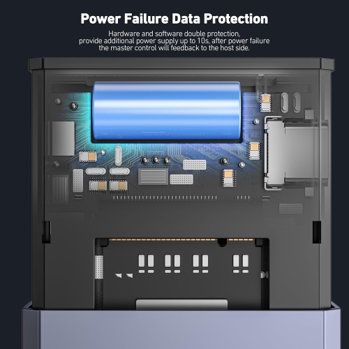 Boîtier SSD BENFEI M.2 NVME, 10&nbsp;Gb/s USB-C, sans outil, protection contre la perte de puissance, pour 2230-2280