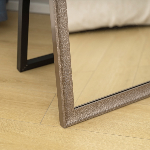 HOMCOM 64" x 21" Full Length Mirror, Free Standing, Wall Mounted or Leaning Against Wall, Rectangular Full Body Mirror with Frame for Living Room,