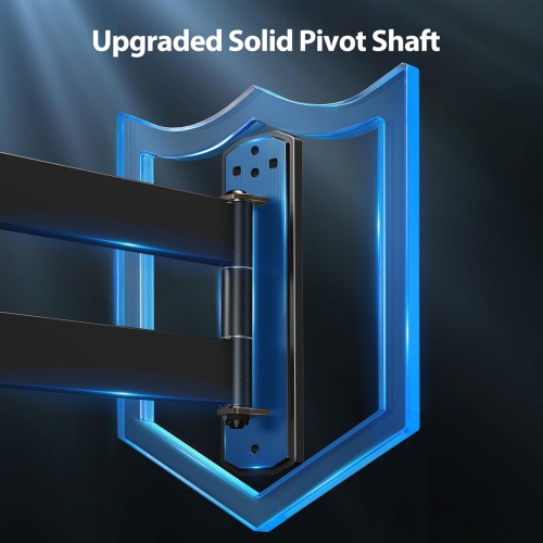 Full-Motion Long-Arm TV Wall Mount for 32-75 Inch TVs up to 100 lbs, Wall Mount TV Bracket with 32.37” Extension, Swivel & Tilt, Space-Saving Corner