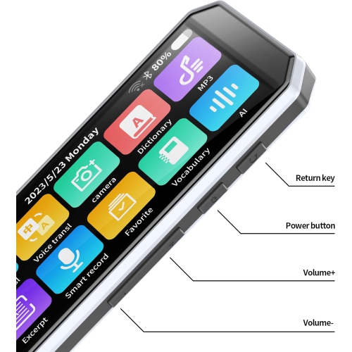 Traducteur de langue et stylo de lecture, 134 langues, qualité sonore HD
