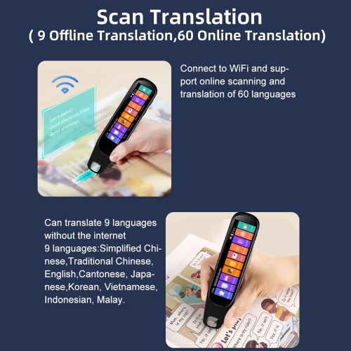 Scanning translation pen 134 languages translation, 60 online voice translation, 9 offline language translation