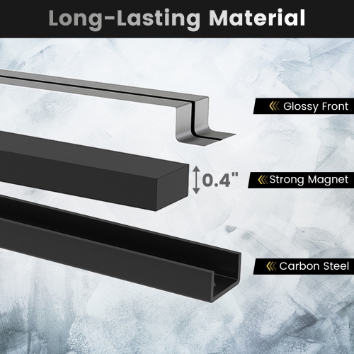 Gymax 18'' Magnetic Tool Holder Strip w/ Mounting Screws Space-Saving Magnet Organizer