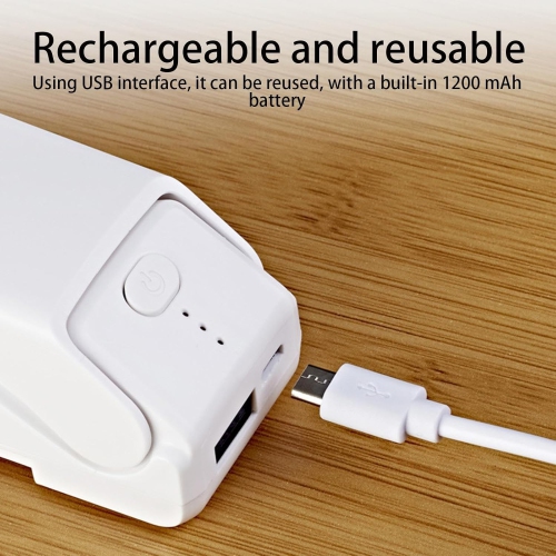 Small Sealer | Food Bag Packaging Tool, Portable Heated USB Rechargeable Sealer for Leftovers, Snacks, Fruit, and Candy