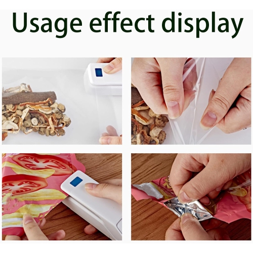 Small Sealer | Food Bag Packaging Tool, Portable Heated USB Rechargeable Sealer for Leftovers, Snacks, Fruit, and Candy