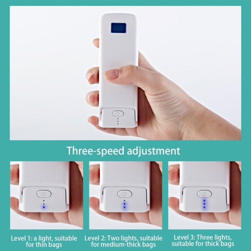 Small Sealer | Food Bag Packaging Tool, Portable Heated USB Rechargeable Sealer for Leftovers, Snacks, Fruit, and Candy