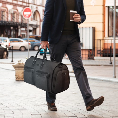 Meidale – Sac à vêtements convertible avec sac de toilette | Sac polochon de cabine pour hommes et femmes en voyage | Sac multifonctionnel pour