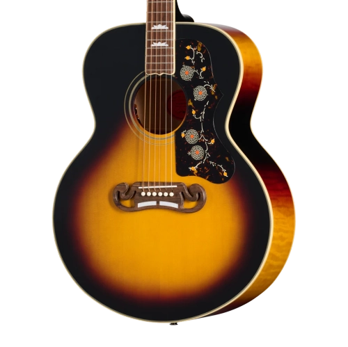 Epiphone 1957 SJ-200 Reissue Acoustic/Electric Guitar with Hardshell Case - Vintage Sunburst