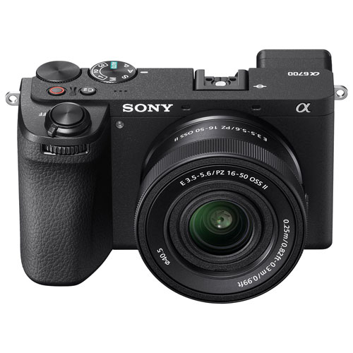 Appareil photo sans miroir à objectif interchangeable Alpha 6700 APS-C avec objectif 16-50 mm de Sony - Noir