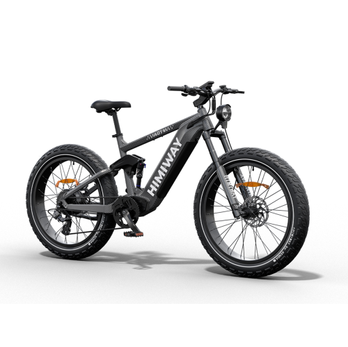 Himiway D7 Full Suspension Electric Hunting Bike | 1000W Motor | 48V 20Ah Battery | 26x4.5" Fat Tires | Up to 128 Km Range | 40Km/h Top Speed