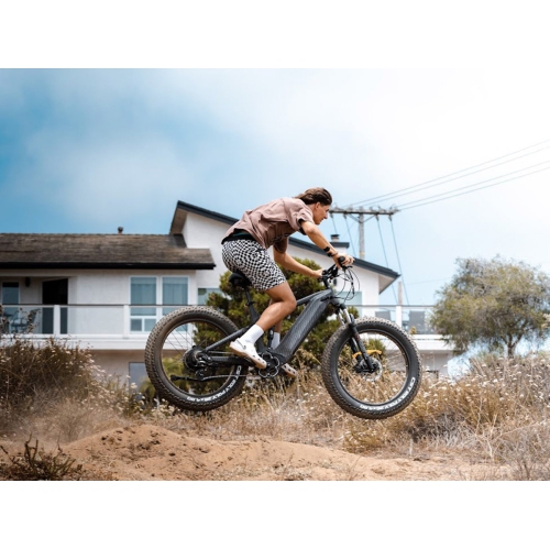 Himiway D7 Full Suspension Electric Hunting Bike | 1000W Motor | 48V 20Ah Battery | 26x4.5" Fat Tires | Up to 128 Km Range | 40Km/h Top Speed