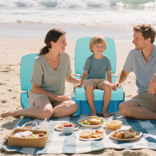 Costway Poolside Chair for Edge of Pool with Back Support & Handles Portable Picnic Chair White/Blue/Pink/Green