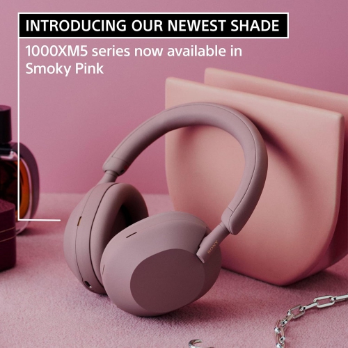 Sony WH-1000XM5 Wireless Noise Cancelling Headphone Alexa Voice Control Smoky Pink Open Box