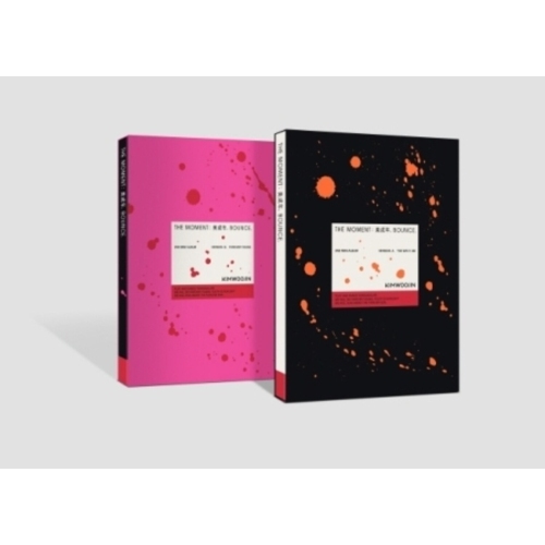 Kim Woojin - The Moment: Bounce - Random Cover - incl. Photobook, 2 Photocards, Folding Poster, 3 Stickers, Message Card, 2 Bookmarks, Paper Mini