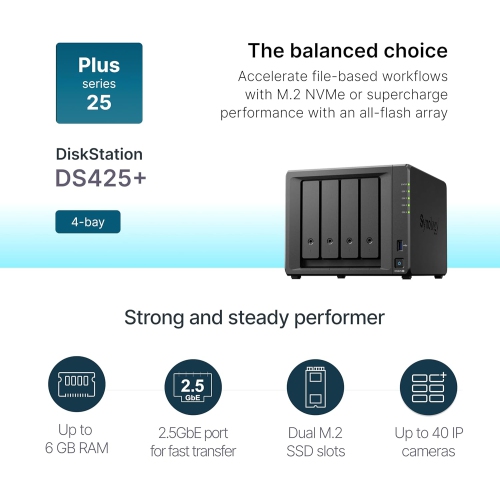 Synology 4-Bay DiskStation DS425+