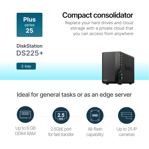 Synology 2-Bay DiskStation DS225+