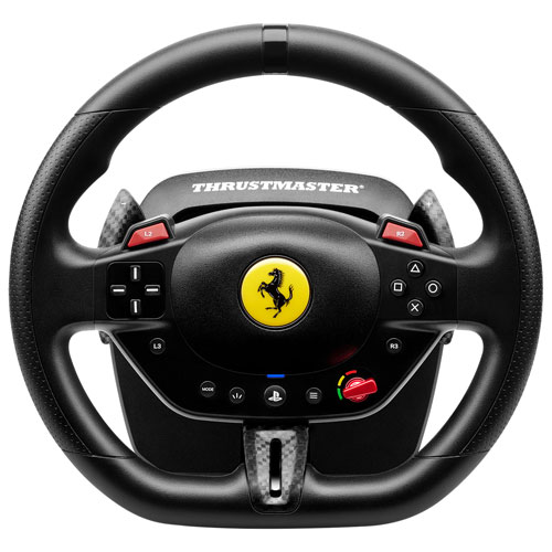 Volant de course et pédalier magnétique T98 Ferrari 296 GTB de Thrustmaster pour PS5/PS4/PC