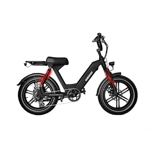 Escape Pro de Himiway | Vélo électrique à cyclomoteur longue portée | Moteur 750&nbsp;W | Suspension double | Autonomie maximale de 72&nbsp;km |