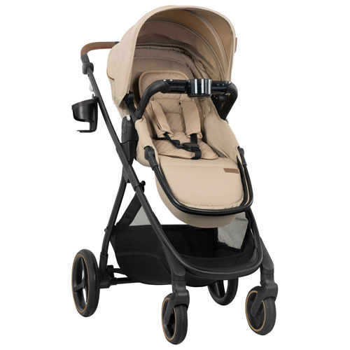 Poussette pleine grandeur Shyft Intuiti+ d'Evenflo - Beige travertin
