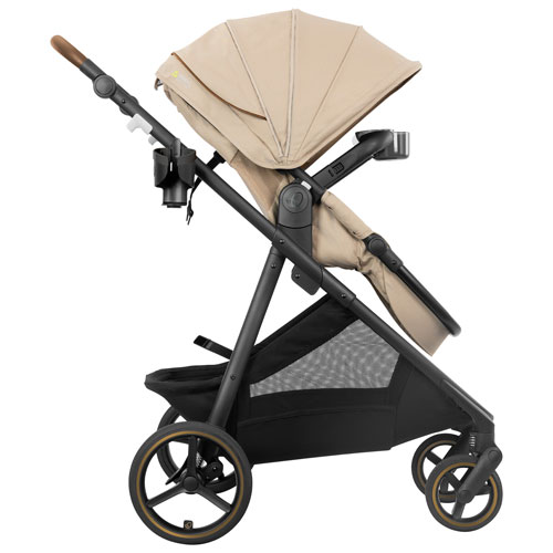 Poussette pleine grandeur Shyft Intuiti+ d'Evenflo - Beige travertin