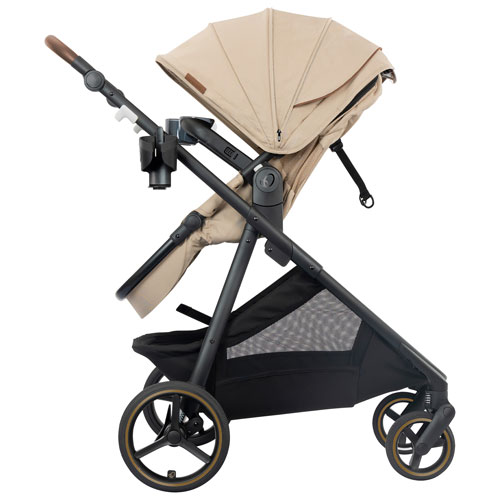 Poussette pleine grandeur Shyft Intuiti+ d'Evenflo - Beige travertin