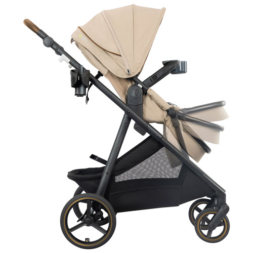 Poussette pleine grandeur Shyft Intuiti+ d'Evenflo - Beige travertin