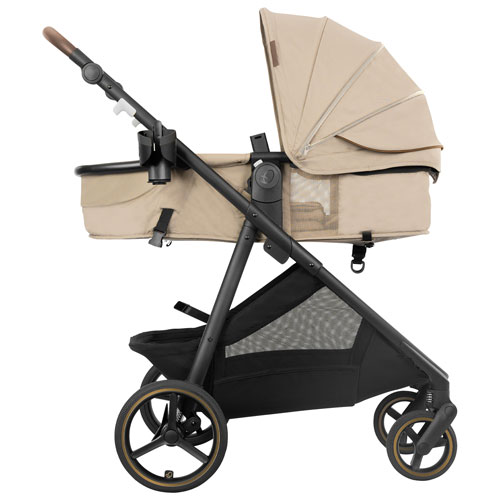 Poussette pleine grandeur Shyft Intuiti+ d'Evenflo - Beige travertin
