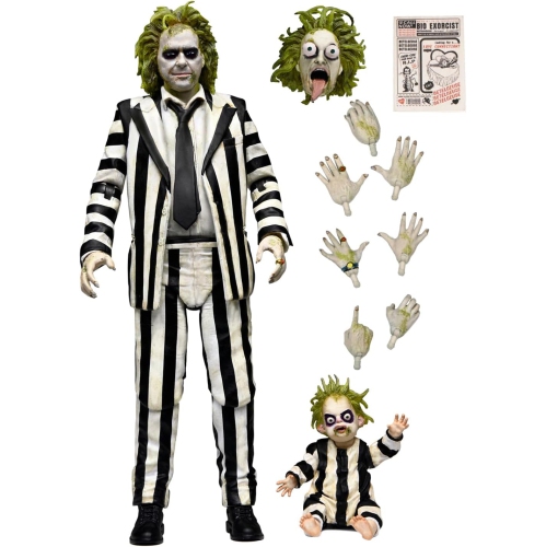 Beetlejuice 7 Inch Action Figure Ultimate - Beetlejuice Striped Suit