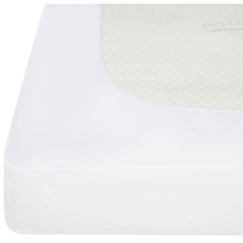 Protège-matelas étanche pour lit de bébé et d'enfant Premium de Graco - Paquet de 1 - Blanc