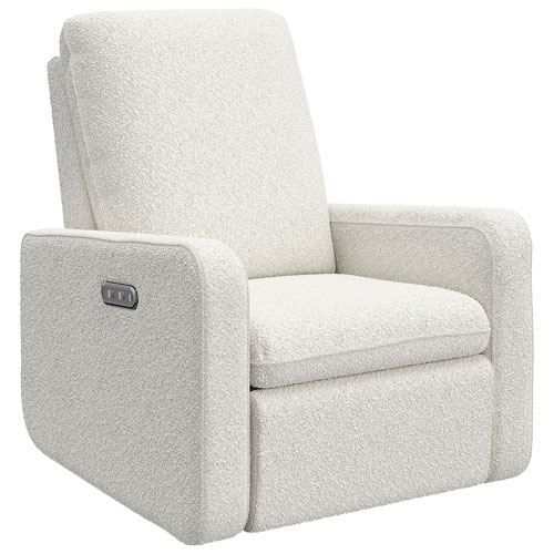Fauteuil coulissant pivotant inclinable électrique Teddi de Graco avec port de chargement USB - Bouclé ivoire