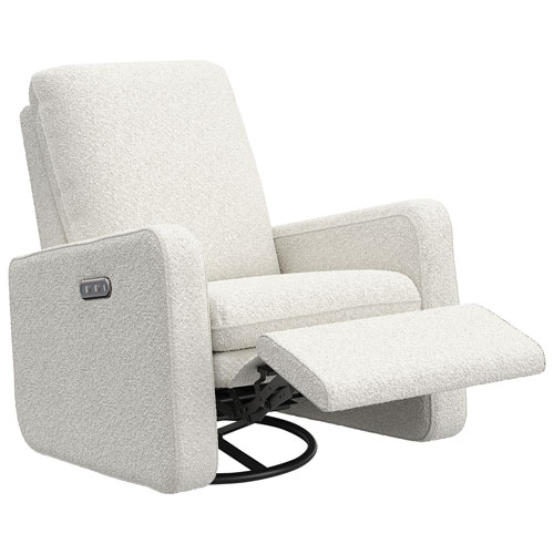 Graco Teddi Power Recliner Swivel Glider with USB Charging Port - Ivory Boucle