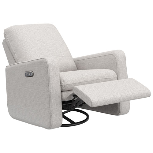 Fauteuil coulissant pivotant inclinable électrique Teddi de Graco avec port de chargement USB - Natté acier