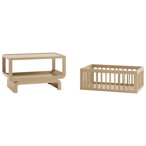 Storkcraft Santorini Deluxe 3-in1 Convertible Bassinet - Driftwood