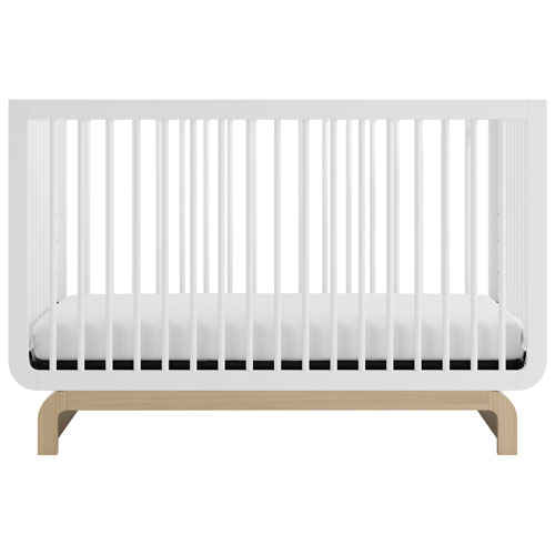 Lit de bébé convertible 5-en-1 de luxe Santorini de Storkcraft - Blanc et bois flotté
