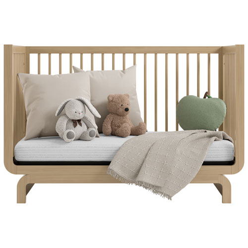 Lit de bébé convertible 5-en-1 de luxe Santorini de Storkcraft - Bois flotté