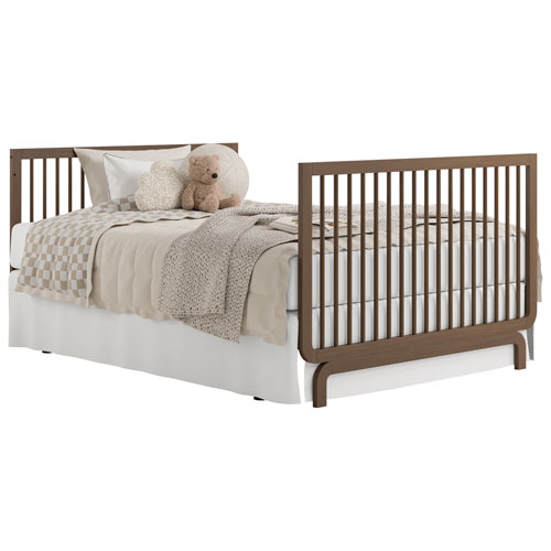 Lit de bébé convertible 5-en-1 de luxe Santorini de Storkcraft - Noisette