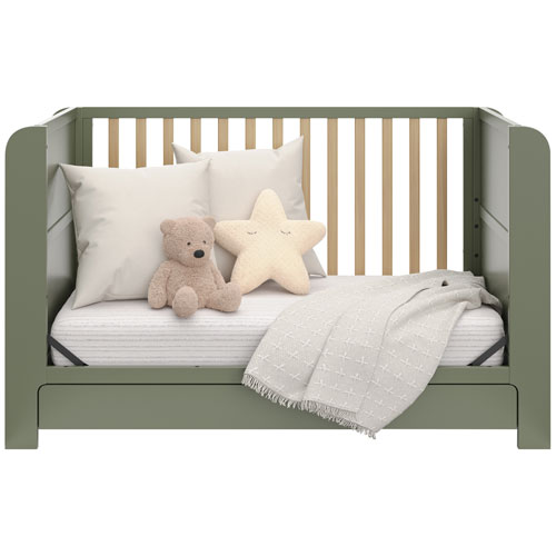 Graco Read-with-Me 4-In-1 Convertible Crib - Olive with Driftwood