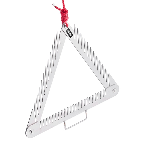 Râteau aquatique VEVOR 24&nbsp;po, râteau à herbes à 3 côtés avec poignée, rasoir à gazon portatif et pliable pour étang, coupe-herbe flottant en