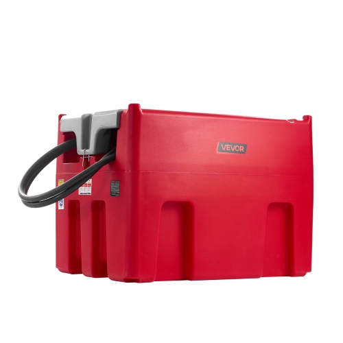 VEVOR 116 Gallon Portable Diesel & Gasoline Tank,10 GPM Flow Rate, Diesel Fuel Tank with 12V Electric Transfer Pump, 13.1ft Hose, Auto Fueling