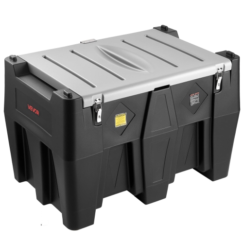 VEVOR  128 Gallon Capacity Portable Diesel Tank, 10 Gpm Flow Rate, Gas Fuel Tank w 12V Electric Transfer Pump And 13.1Ft Rubber Hose, Pe Diesel