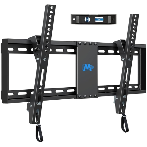 TV Wall Mount for Most 37-75" TVs, Tilting TV Mount Low Profile Up to VESA 600x400mm and 132 LBS Loading, Fits 16", 18", 24" Studs, Easy for TV
