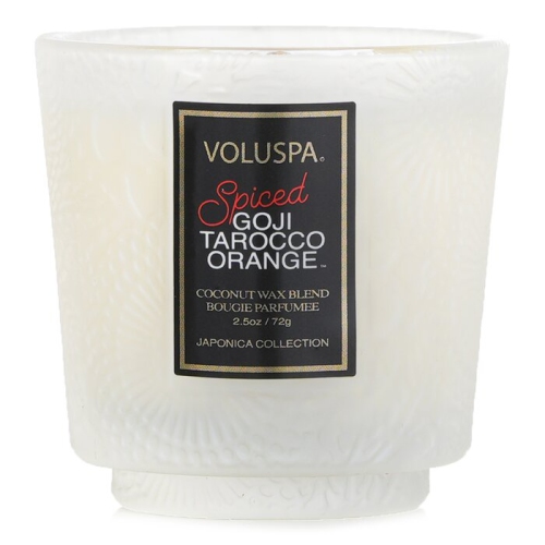 VOLUSPA  Petite Pedestal Candle - Spiced Goji Tarocco 72G/2.5OZ In Orange