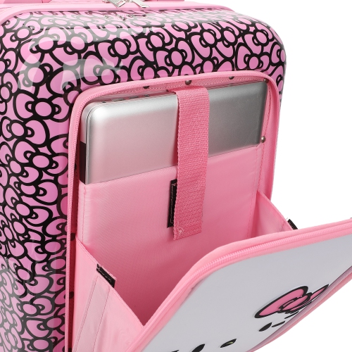 Valise rigide à roulettes de 20&nbsp;po Hello Kitty Face & Bow