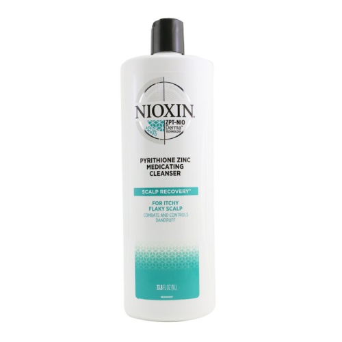 NIOXIN  Scalp Recovery Pyrithione Zinc Medicating Cleanser (for Itchy Flaky Scalp) (Random Packaging) 1000Ml/33.8OZ