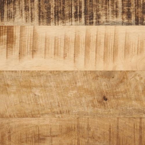 Tables basses gigognes vidaXL 3 pièces en bois massif mangue et fer