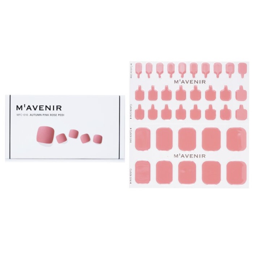 Nail Sticker - # Autumn Pink Rose Pedi 36pcs