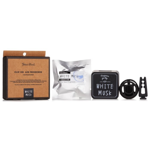 Clip On Air Freshener Car Fragrance - White Musk 1pc