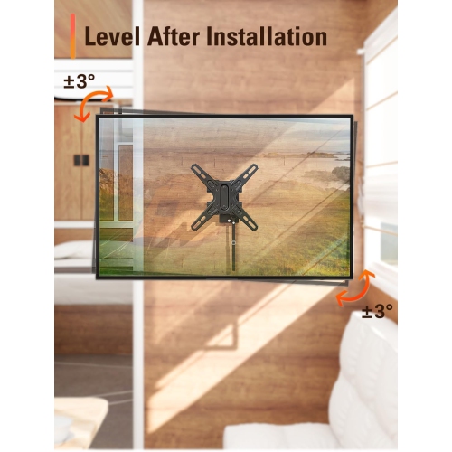 Lockable RV TV Mount for Most 13-43 inch TV, RV Mount for Camper Trailer Motor Home, Full Motion TV Wall Mount Quick Release with Dual Wall Plates,